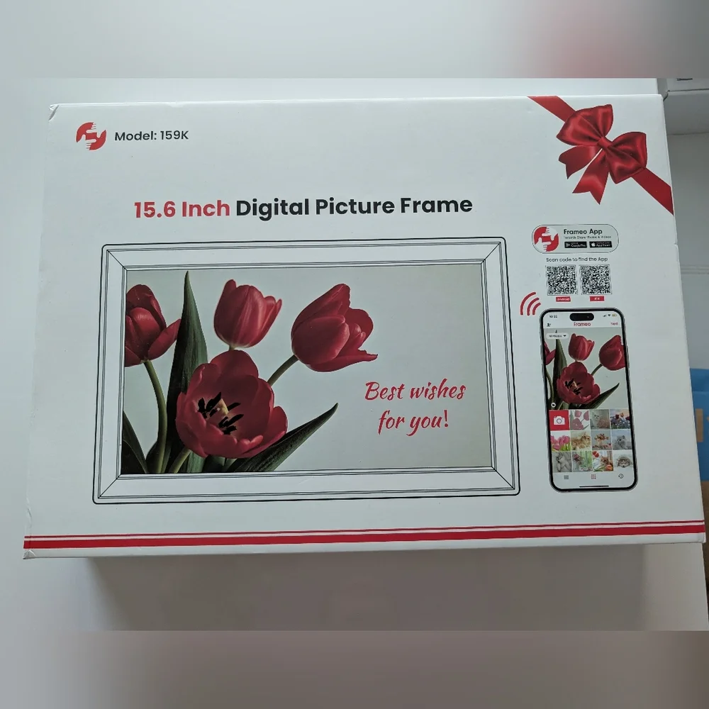 15.6 Inch Digital Picture Frame - White -
